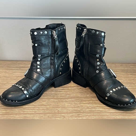 Sam Edelman Drea Biker Rocker Punk Goth Boots 8.5 - Picture 8 of 14